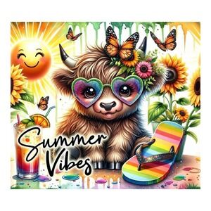 Handmade Coaster: Summer Vibes—Tropical Chaos in Fur